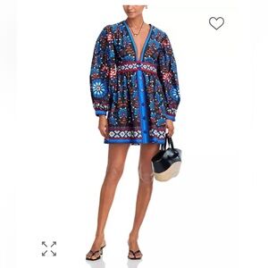 Farm Rio Button Front Mini Dress